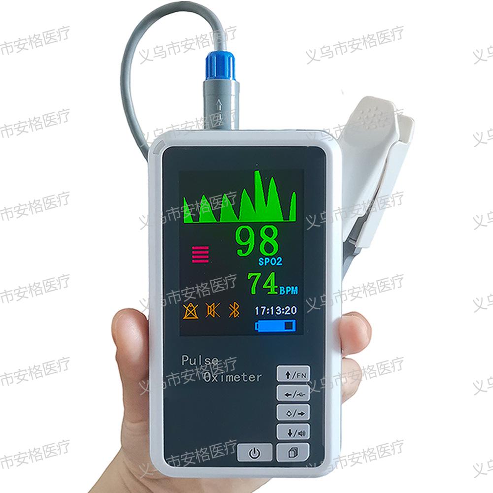 Cross-border exclusive handheld fingertip pulse oximeter, rechargeable with probe, blood oxygen saturation monitoring instrument details Picture