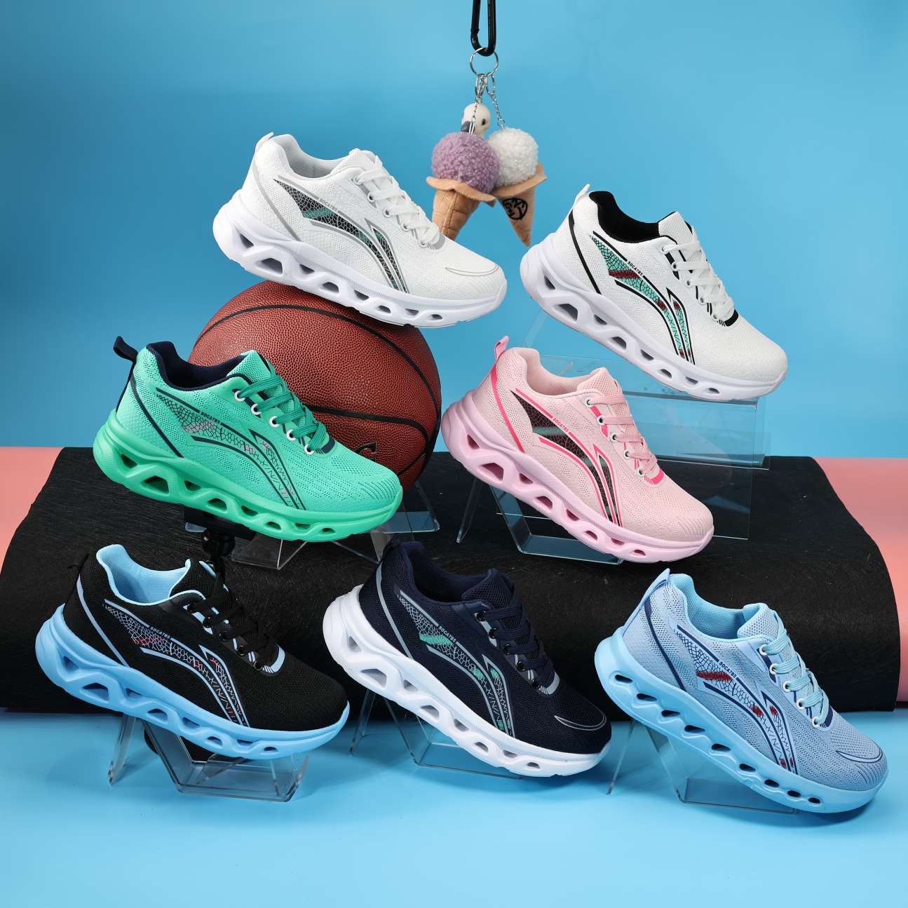 ACL men's and women's sports shoes, EVA high-quality sports shoes, high-elasticity power-assisted sports shoes.