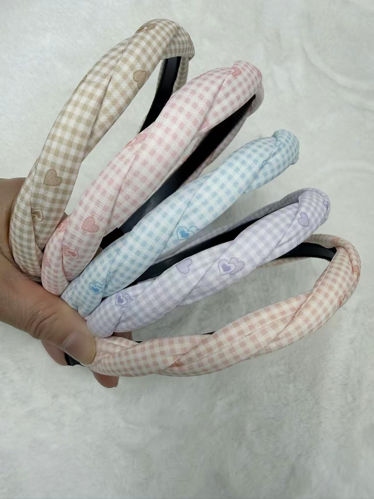 Cute fabric hair band, bow hair accessory, daily headwear for female students, hair band, soft hair band Item Picture