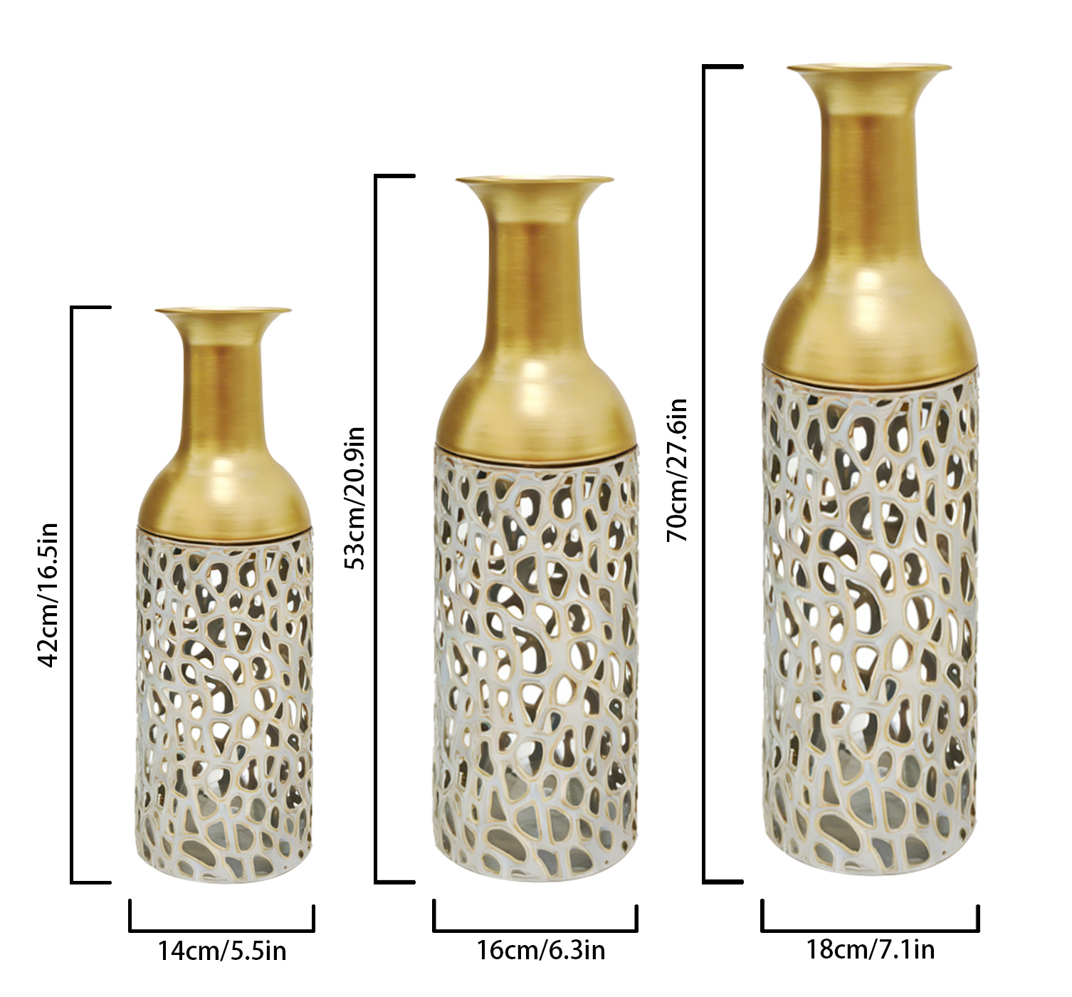 花瓶/素胚/琉璃花瓶/透明亚克力花瓶/陶瓷玻璃花瓶细节图