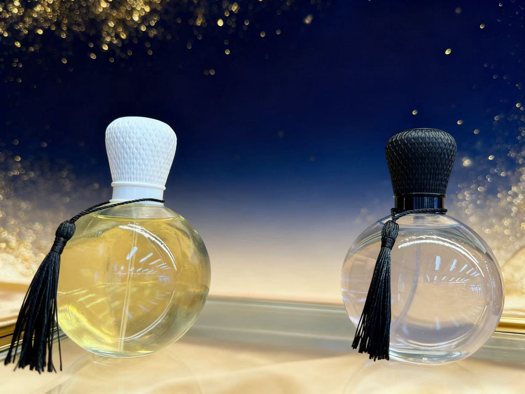 圆形玻璃瓶香水100ml 优雅设计持久留香厂家批发