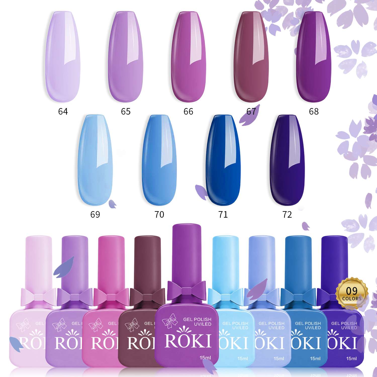 Nail polish gel 72-color long-lasting nail polish is the latest trend, specially designed for nail phototherapy shops detail image 12