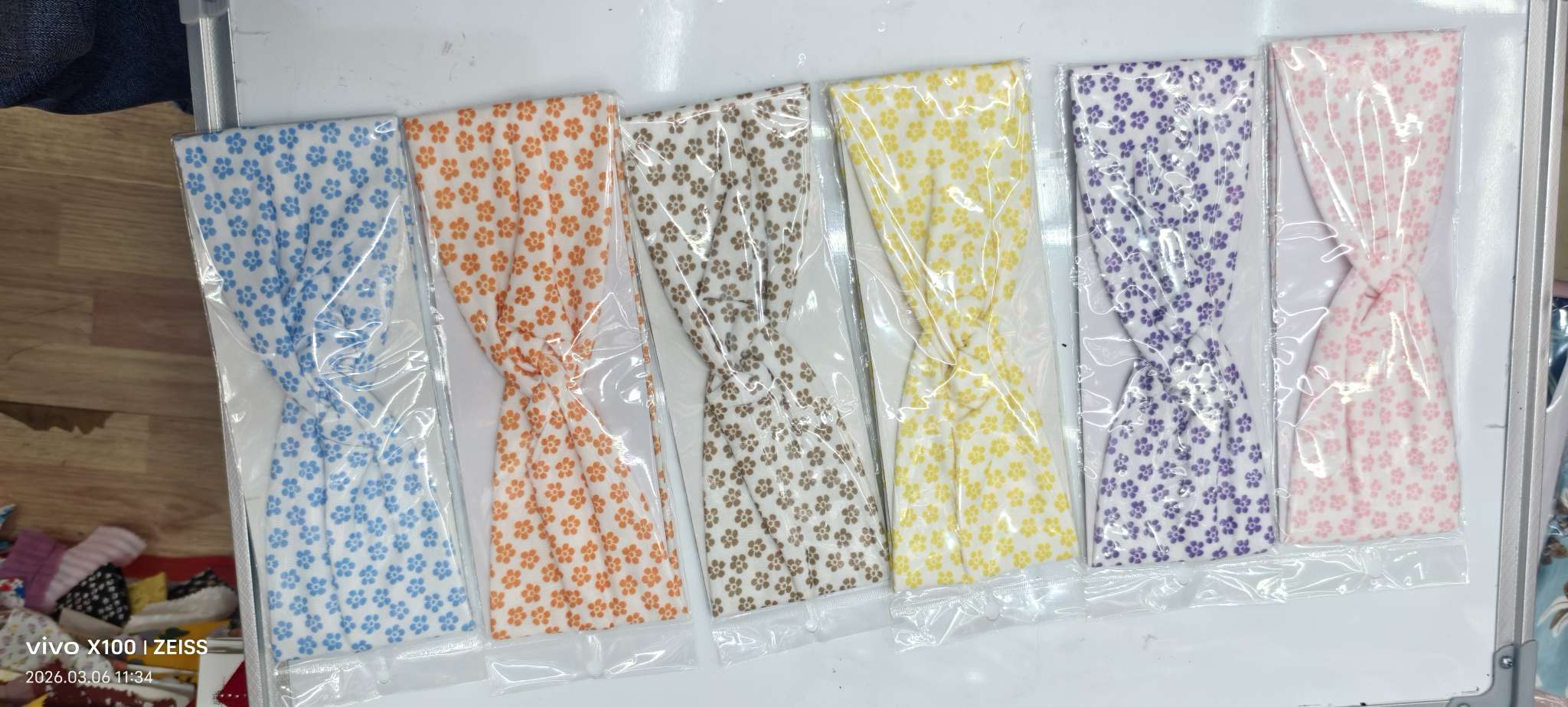 Cross-border new Bohemian print headband, seaside vacation colorful headscarf, wide-edge elastic sports anti-sweat headband