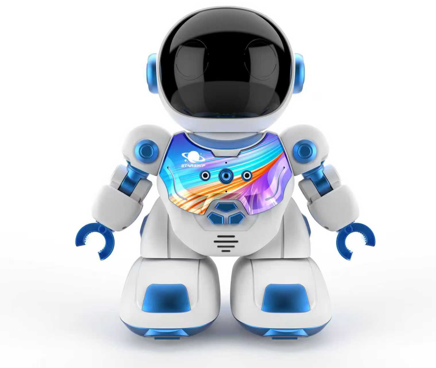 Xiaoshangwang 1511B Dual Remote Control AI command robot, intelligent robot, children's toy, educational early childhood programming learning model Item Picture
