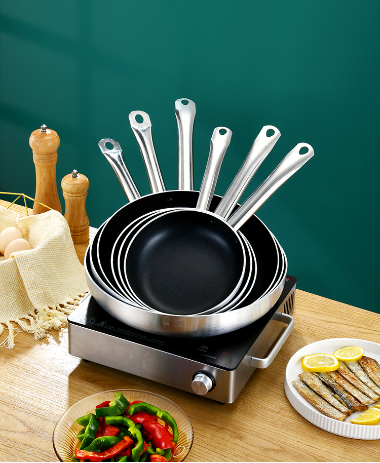 家用商用煎锅、平底锅 不粘锅铝合金炒菜锅健康无涂层详情18