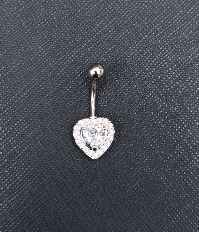 锆石脐饰时尚个性金属饰品简约设计日常佩戴女款小众饰品