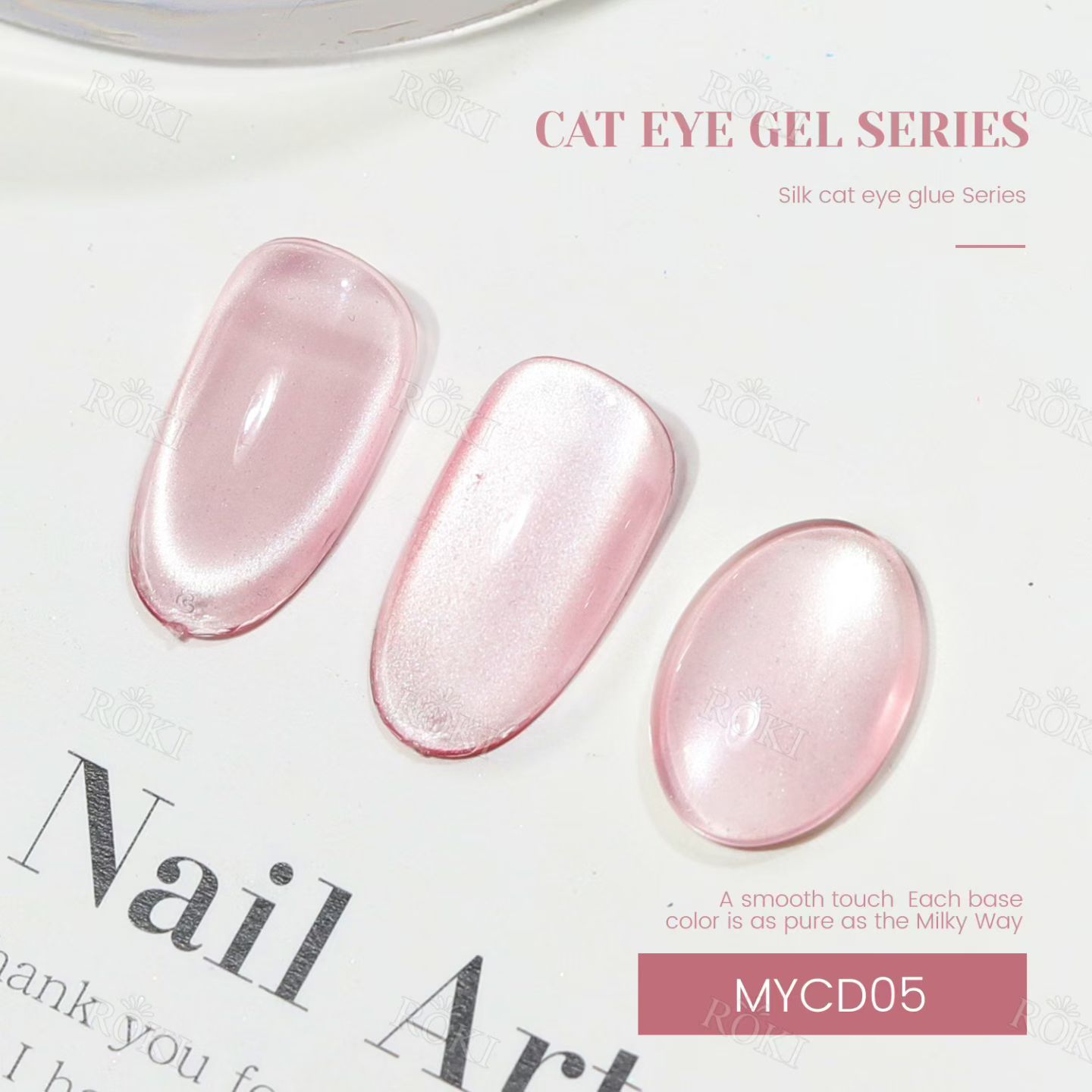 Best-selling satin glass bead cat's eye glue, a special nail polish glue for nail salons detail image 7