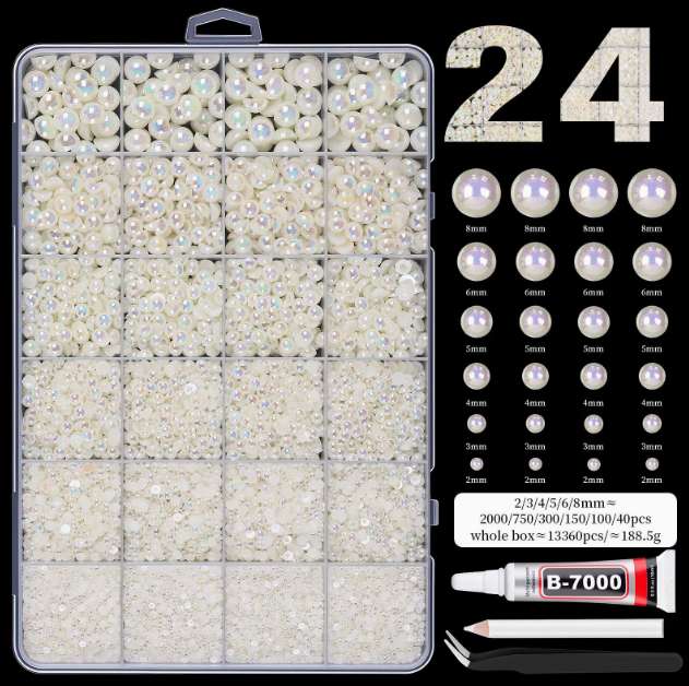Best-selling 24-grid nail flat drill Specification image