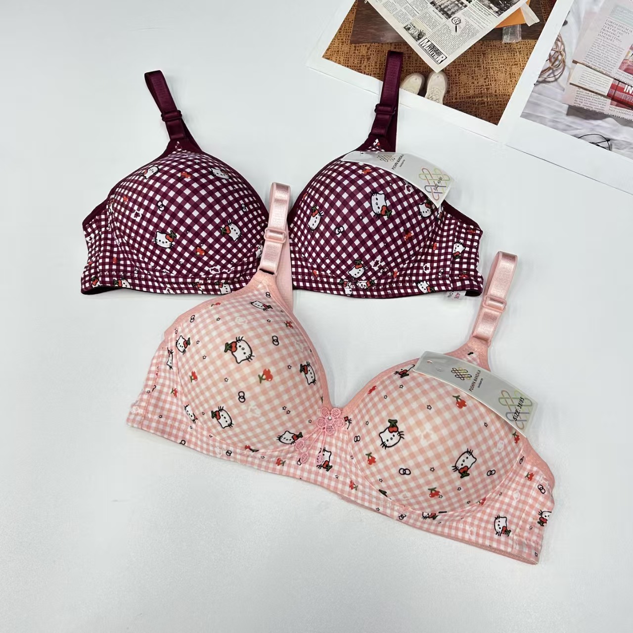 FCM-3019# Export to the Middle East and Africa Women's Bras, women's bras without underwire and no scar, comfortable gathering bras, women's QNI Application Scenario