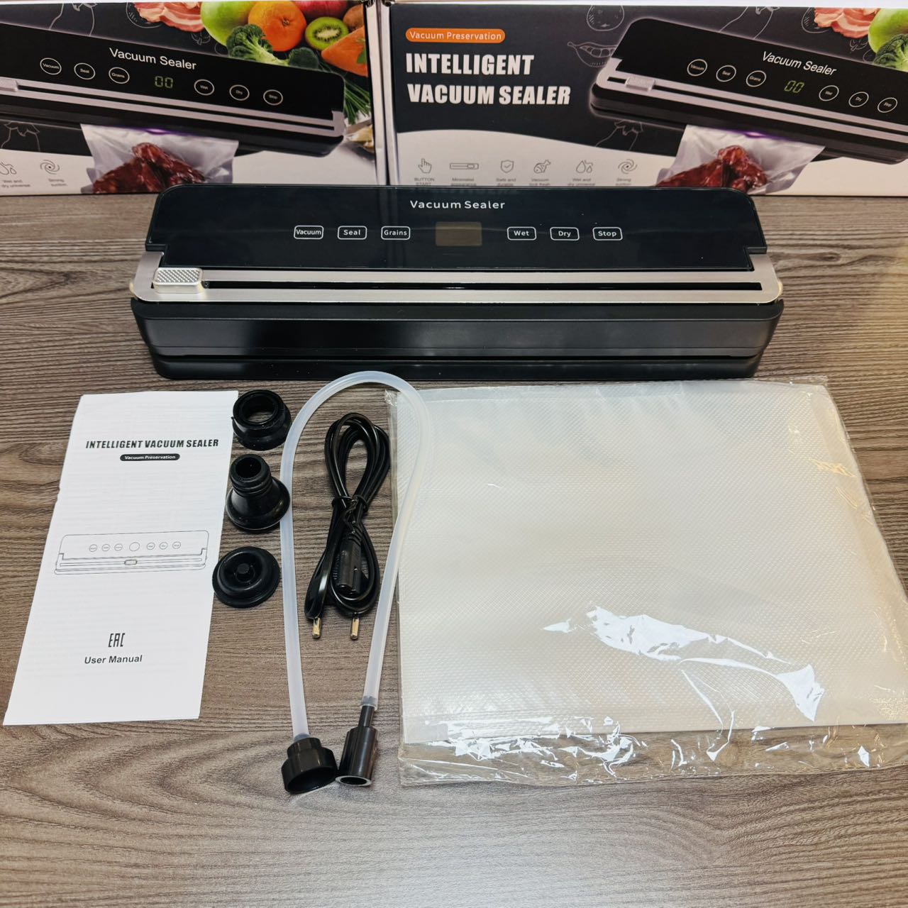 Intelligent vacuum sealing machine, household large-capacity food preservation sealing machine details Picture