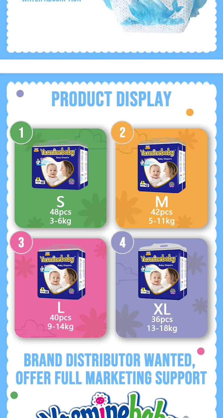 Yasminebaby Diapers 婴儿纸尿裤透气柔软呵护宝宝肌肤详情8
