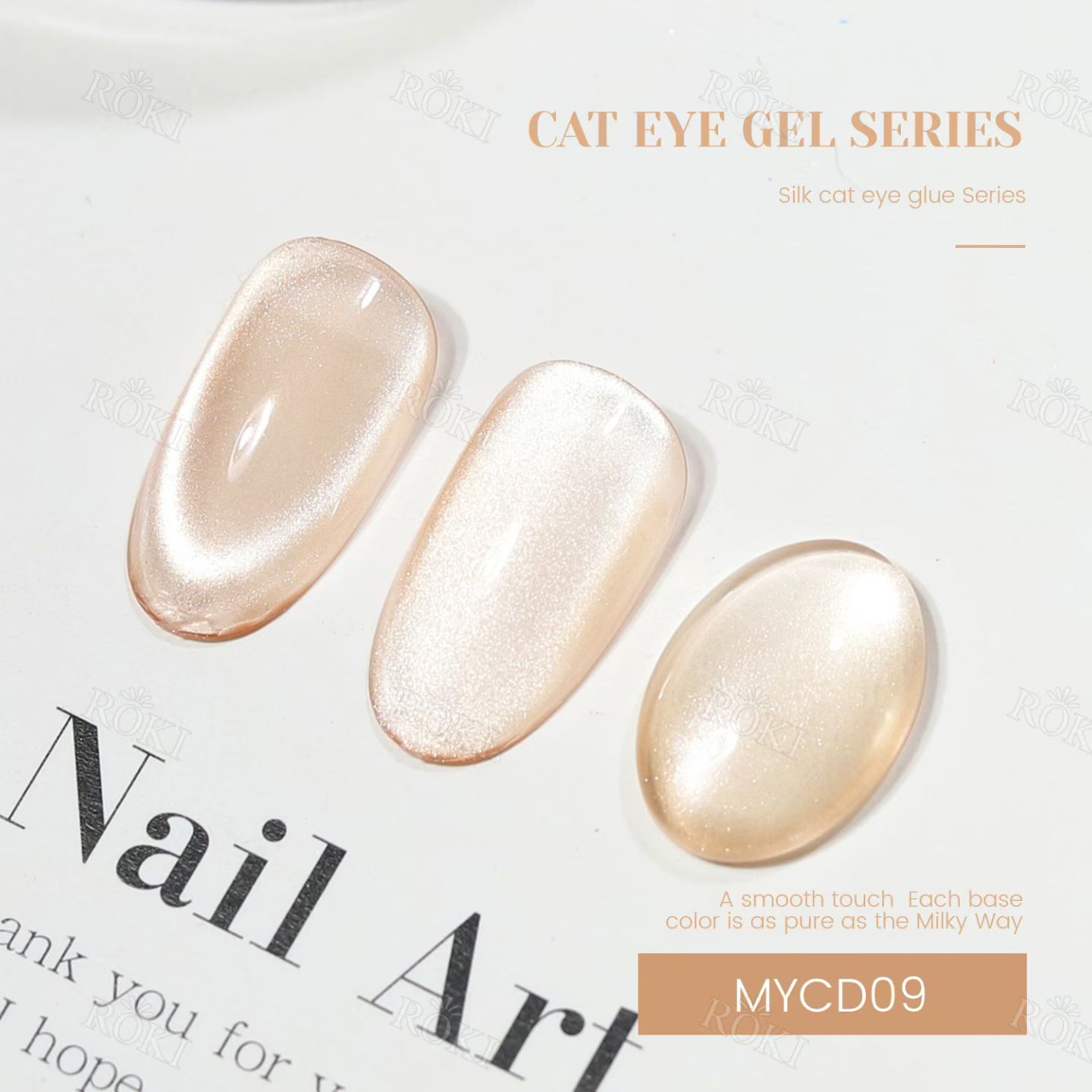 Best-selling satin glass bead cat's eye glue, a special nail polish glue for nail salons detail image 9