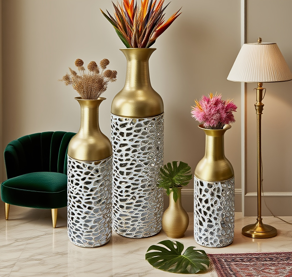 装饰花瓶简约北欧风陶瓷花瓶客厅摆件花瓶家用装饰摆件