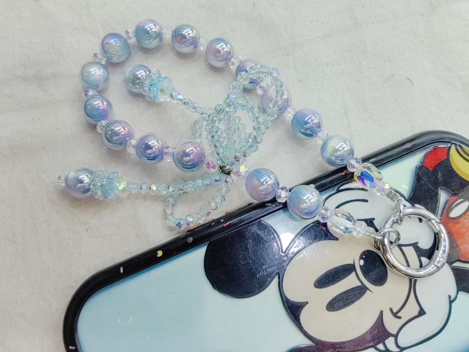 Chen Yiheng Crystal Cute Grain mobile phone chain accessory pendant, fresh and cute mobile phone chain Specification image