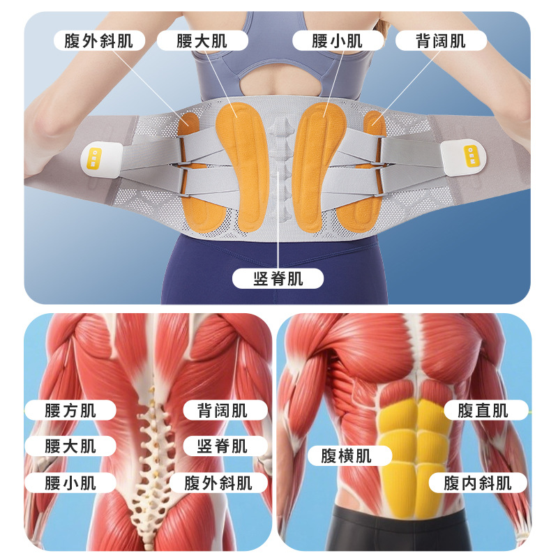 KING Fitness and sports waist guard Belt is a stable training abdominal and lumbar support fixed belt. Factory direct sales detail image 7