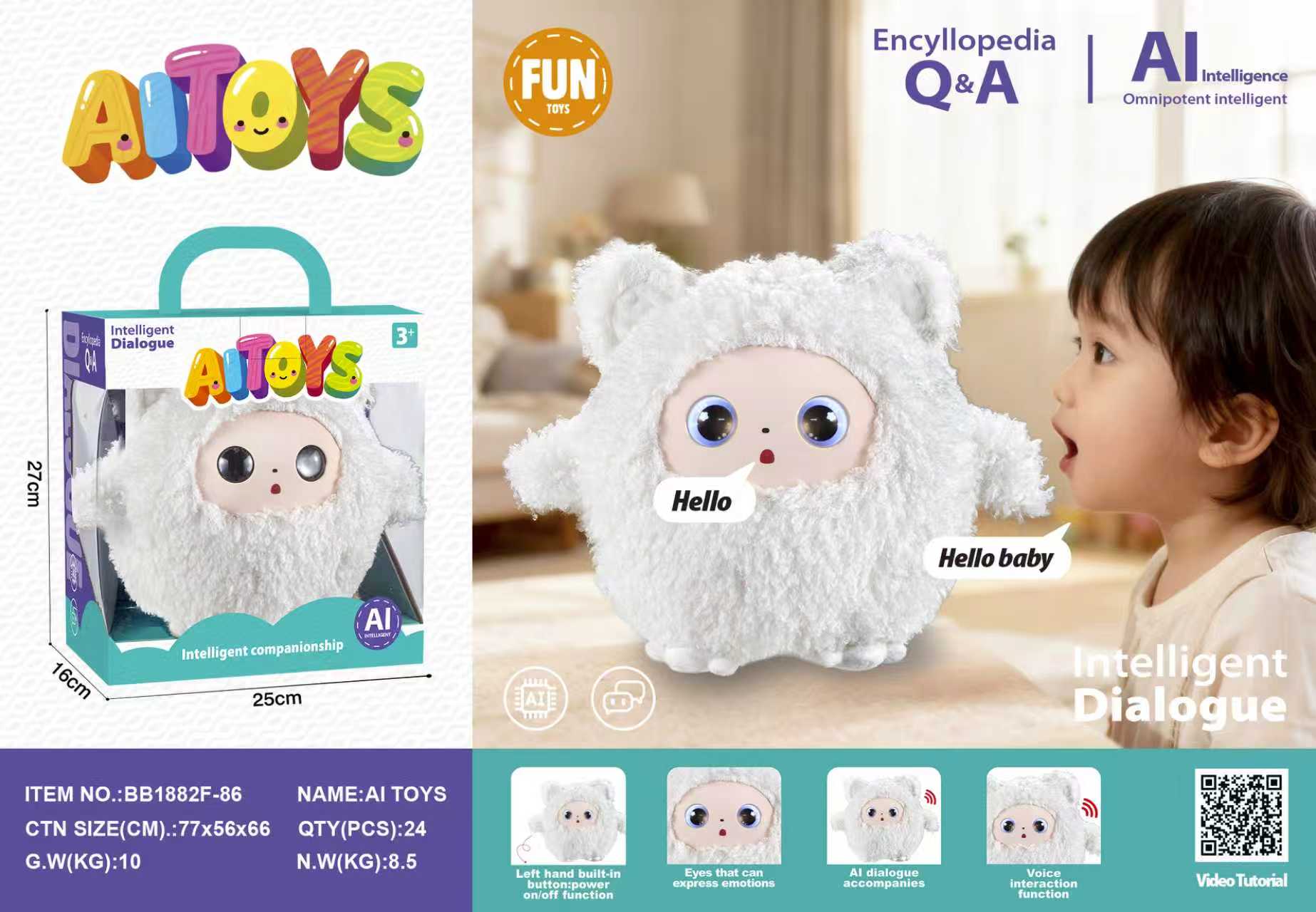 3C intelligent robots, AI toys, robot dogs, AI robots, programmable toys