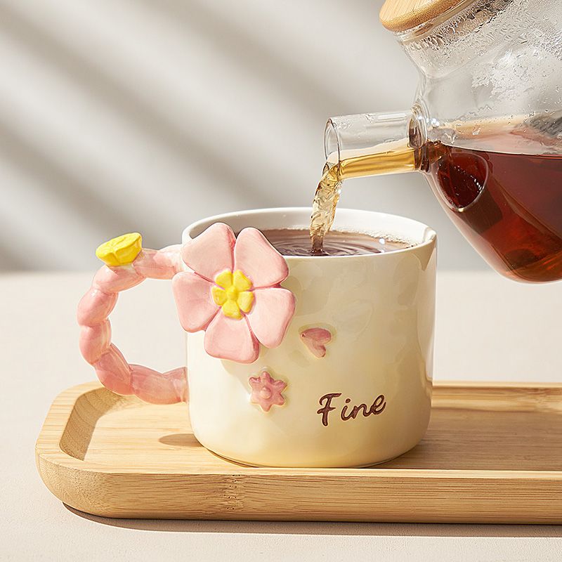 High-quality ceramic cups as birthday gifts for sisters, girls and best friends are meaningful souvenirs and Teachers' Day presents detail image 4