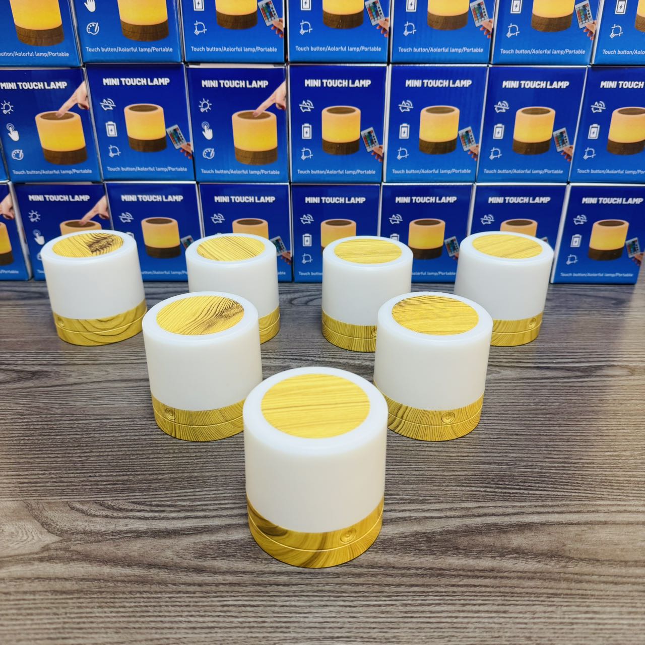 Cross-border led cylindrical smart eye-protecting night light, bedroom bedside color light, human body sensor lighting, ambient desk lamp details Picture