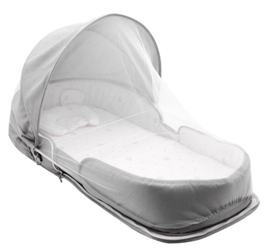 New type of crib, middle bed, newborn baby crib, folding portable mobile bed, bionic bed, mommy bag, backpack details Picture