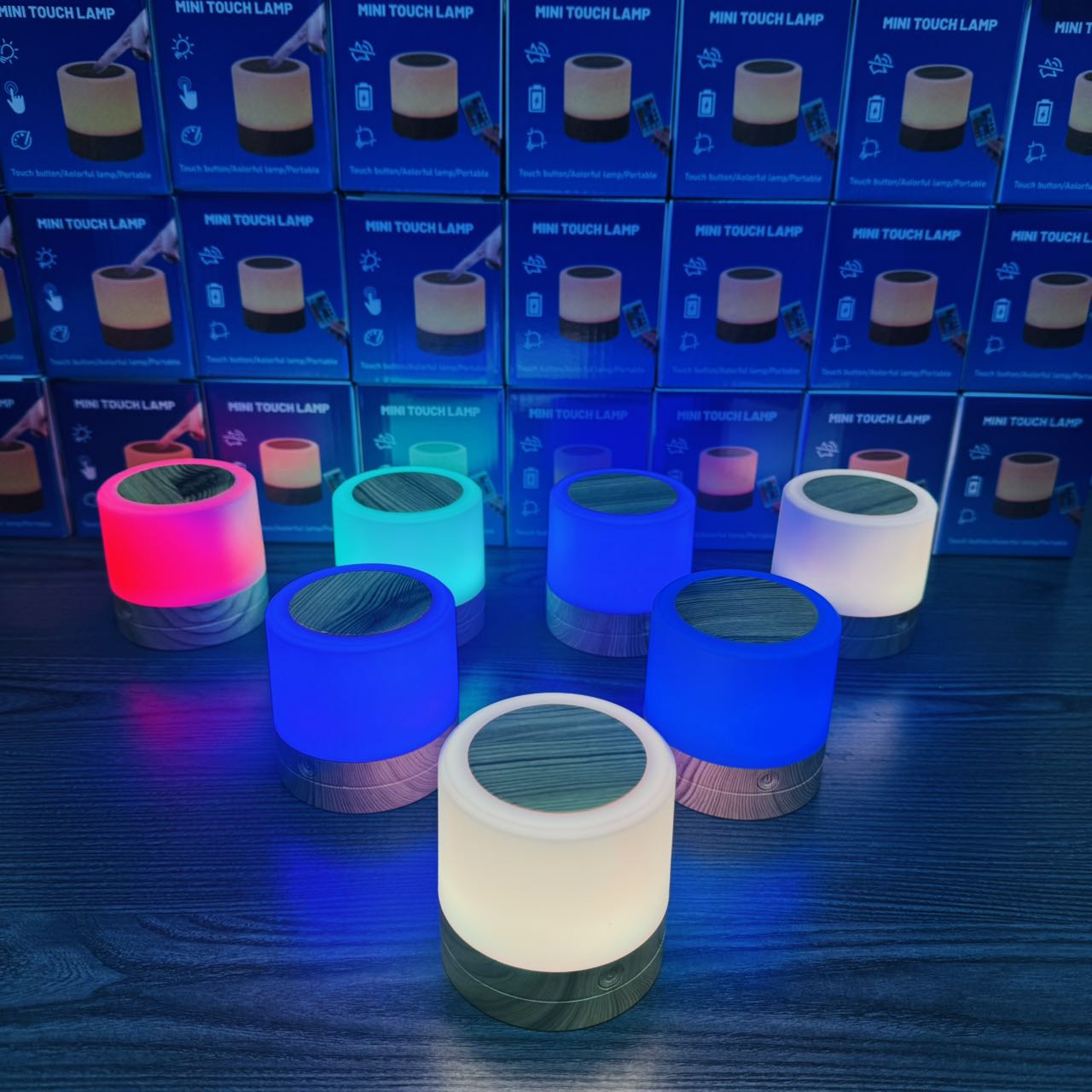 Cross-border led cylindrical smart eye-protecting night light, bedroom bedside color light, human body sensor lighting, ambient desk lamp