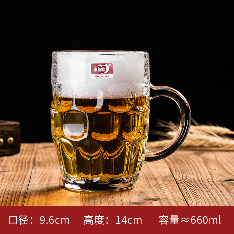 180ml经典杯茶杯透明杯家用杯子带把玻璃水杯1详情8
