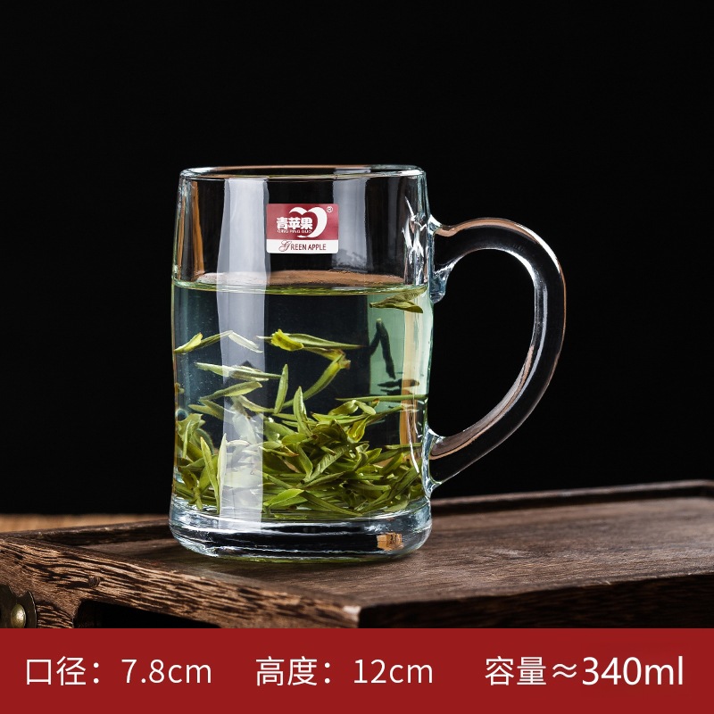 180ml经典杯茶杯透明杯家用杯子带把玻璃水杯1详情3