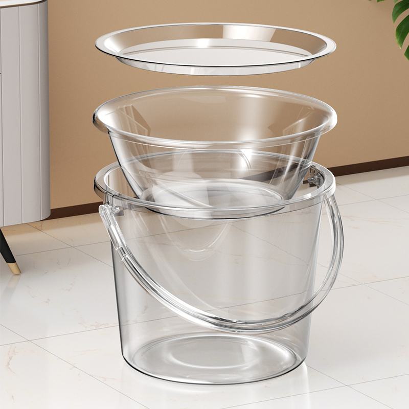 纯净水水桶/pp桶/塑料水桶/便携式汽油桶/洗衣粉桶立白白底实物图