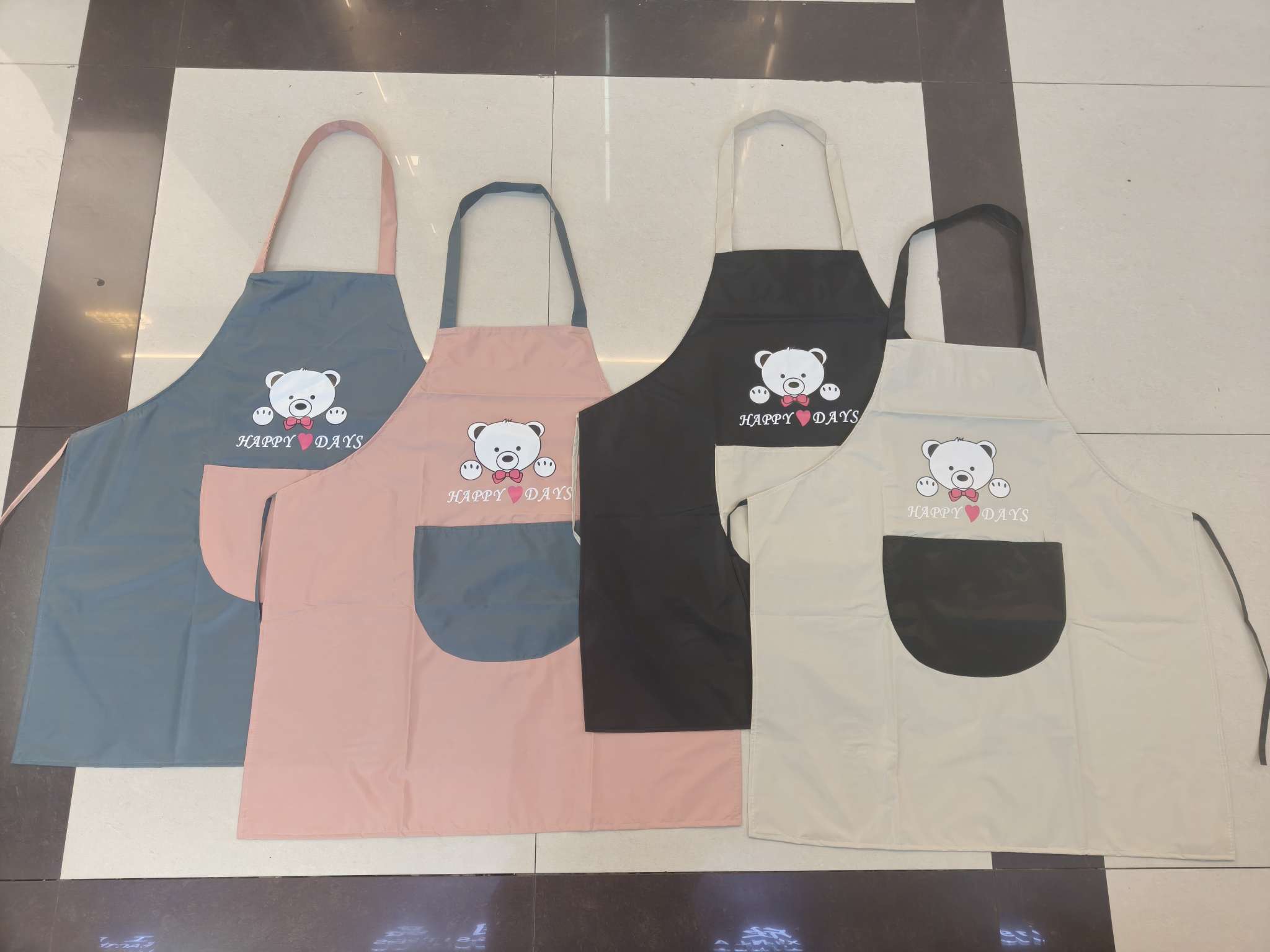 Kitchen baking apron, home women's fashionable and cute Japanese and Korean style waterproof and oil-proof adult cooking work clothes custom LOGO Item Picture