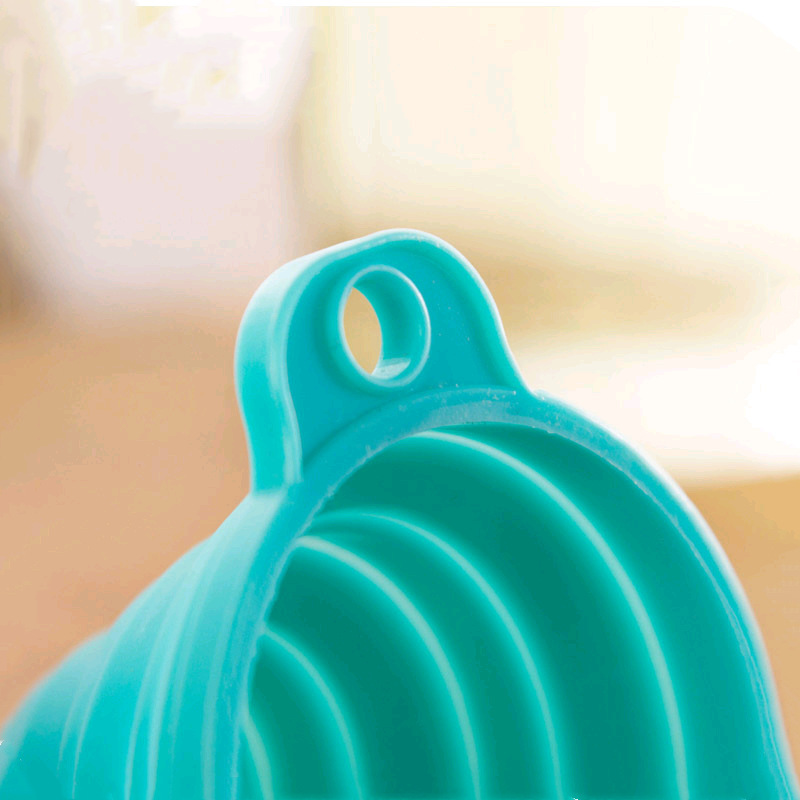 Silicone funnel, food-grade foldable, kitchen, household, stretchable liquid dispensing small funnel, silicone funnel detail image 6
