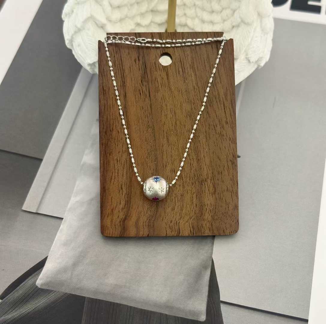 Original custom seaside vacation necklace, Oumeiqi jewelry snake bone chain, vintage jewelry style Specification image