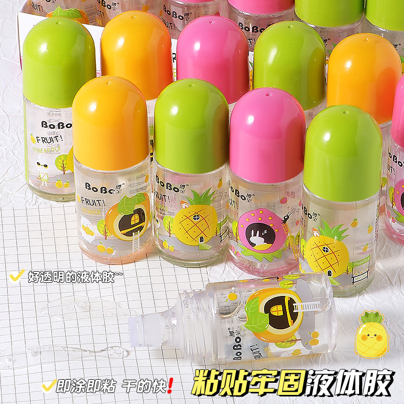 BY-309A BoBo Liquid Adhesive 38ml Transparent adhesive quickly bonds formaldehyde-free fruit patterns Specification drawing