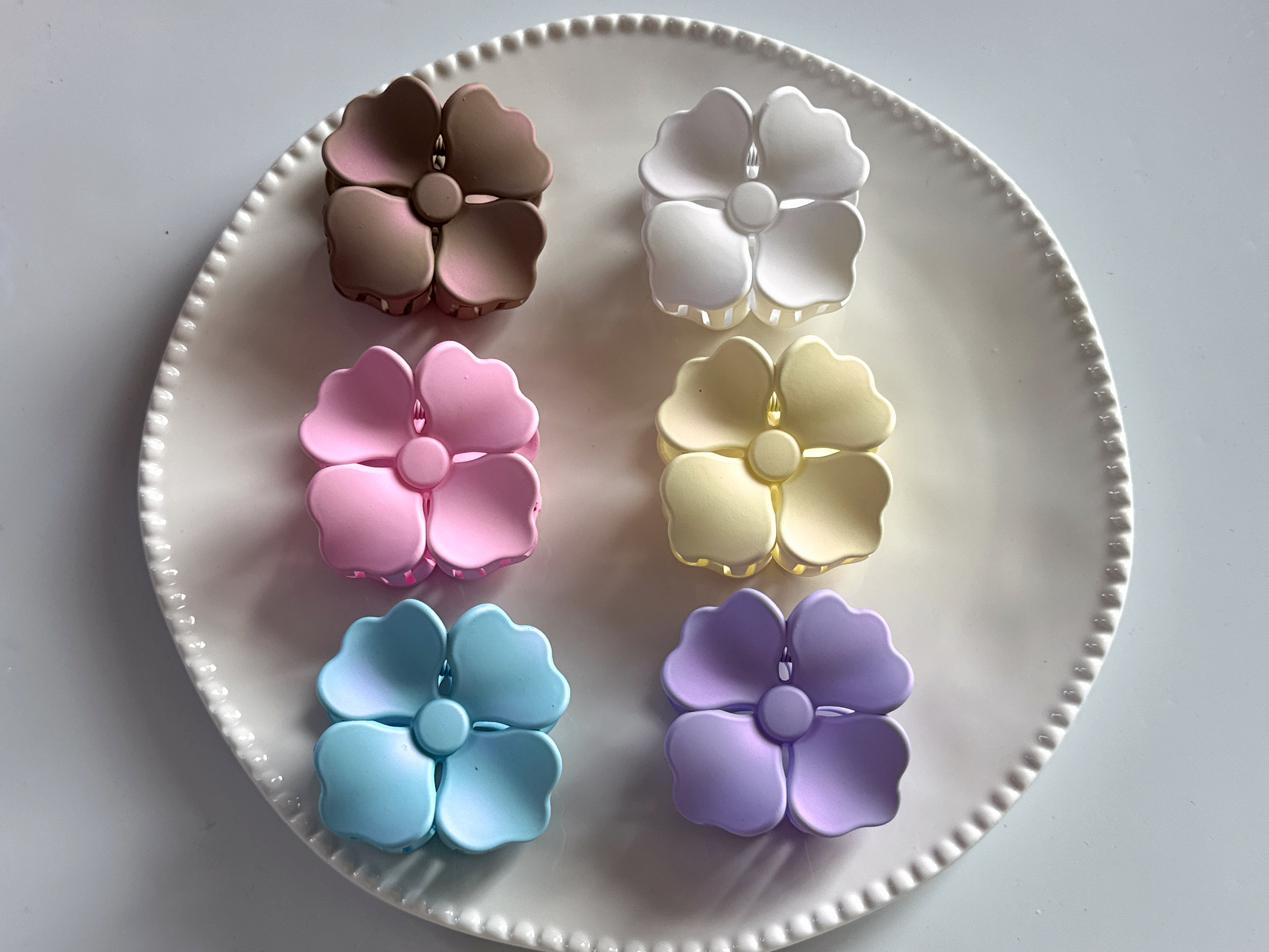 花朵造型爪子头发夹学生儿童发卡发夹饰品