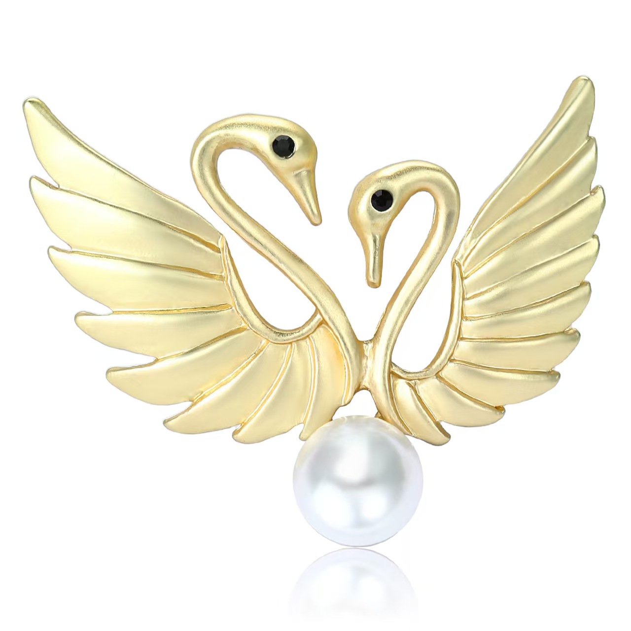 Wholesale of high-end and light luxury swan pearl brooches, clothing accessories, pins, sweater buttons, silk scarf buttons and Korean-style accessories pic 1