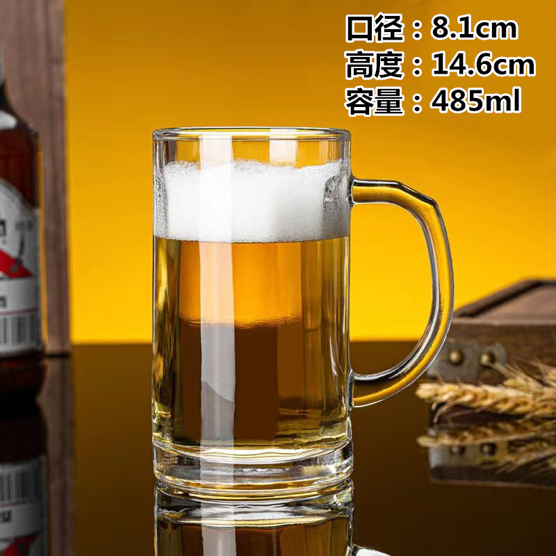 180ml经典杯茶杯透明杯家用杯子带把玻璃水杯1详情10
