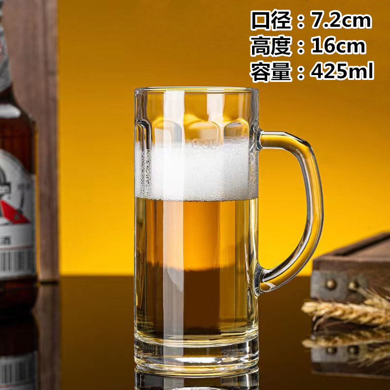 180ml经典杯茶杯透明杯家用杯子带把玻璃水杯1详情9