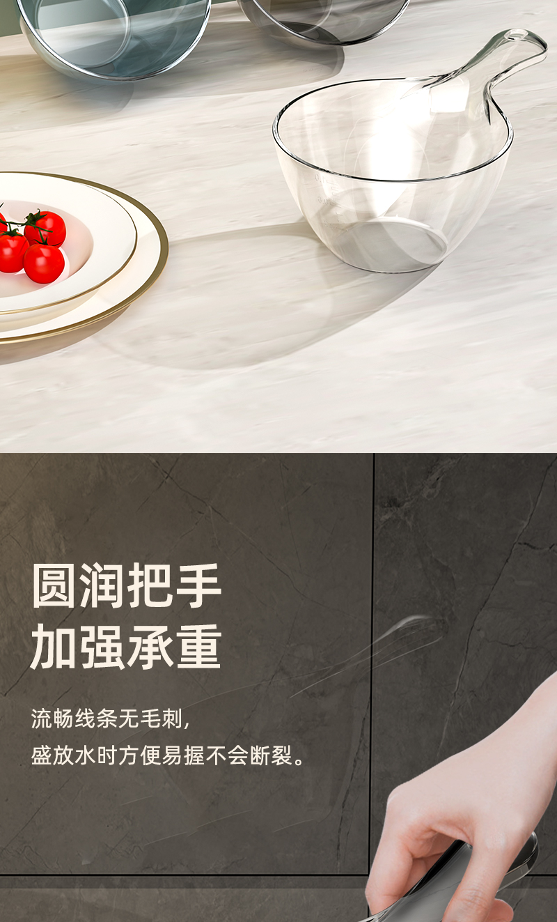 水勺厨房水瓢食品级家用水飘塑料创意有刻度透明加厚水漂舀加厚详情3