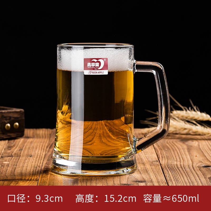 180ml经典杯茶杯透明杯家用杯子带把玻璃水杯1详情12