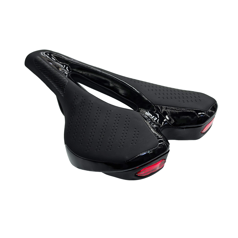 911 Saddle with light, bicycle saddle cushion, dual-color light seat cushion, mountain bike seat, thick large bicycle seat cushion bag Specification image