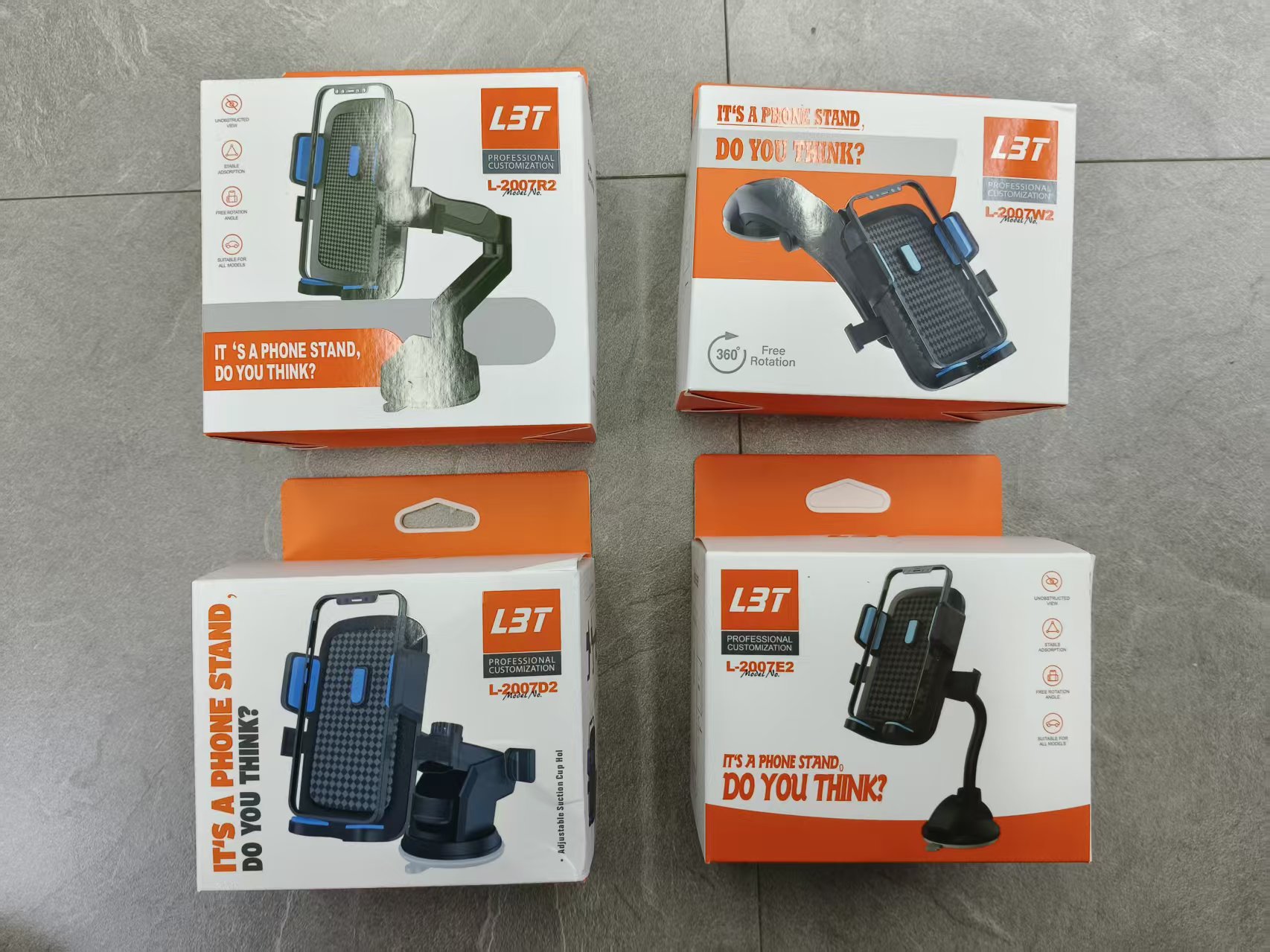 L-2007伸缩吸盘手机支架车载桌面多场景适配