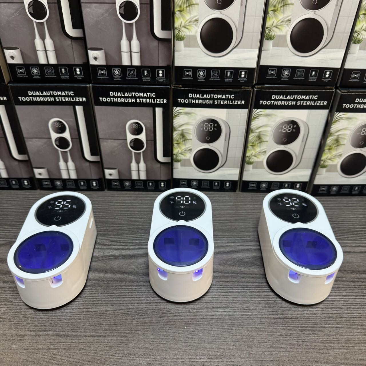 Cross-border consignment smart toothbrush sterilizer, USB wall-mounted sensor startup, single-person disinfection box, ultraviolet sterilization Specification image