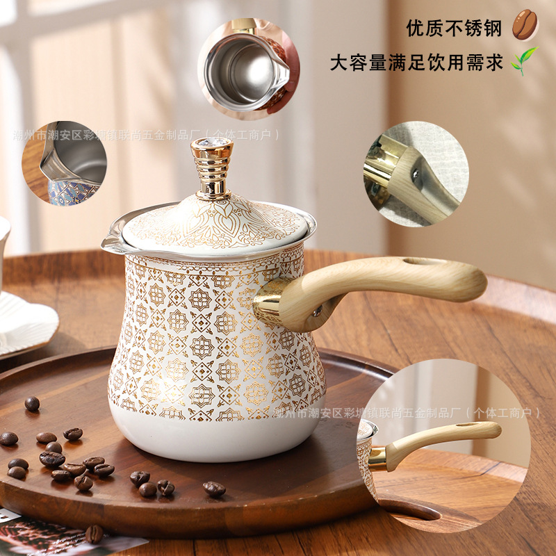 咖啡壶/手冲壶/摩卡壶加厚/咖啡机咖啡壶/八角摩卡咖啡细节图