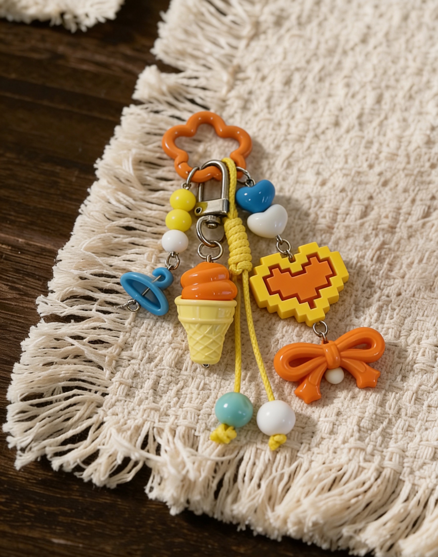 包挂/哭哭马/挂绳挂件/露营毛绒挂件/挂件白底实物图