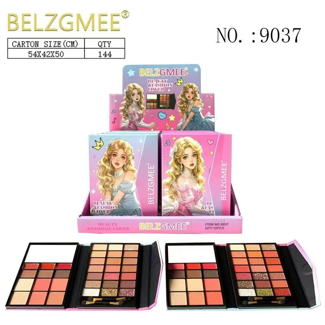 BELZGMEE's new makeup palette features a dreamy princess style design and a multi-color eyeshadow and blush combination, making it a new favorite in fashionable beauty.