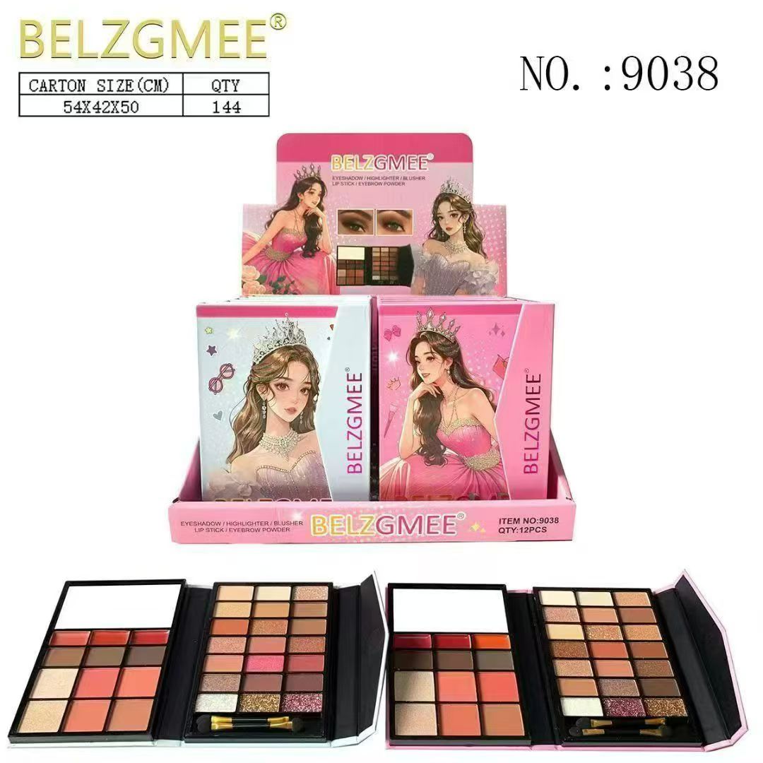 BELZGMEE's new makeup palette features a dreamy princess style design and a multi-color eyeshadow and blush combination, making it a new favorite in fashionable beauty. details Picture