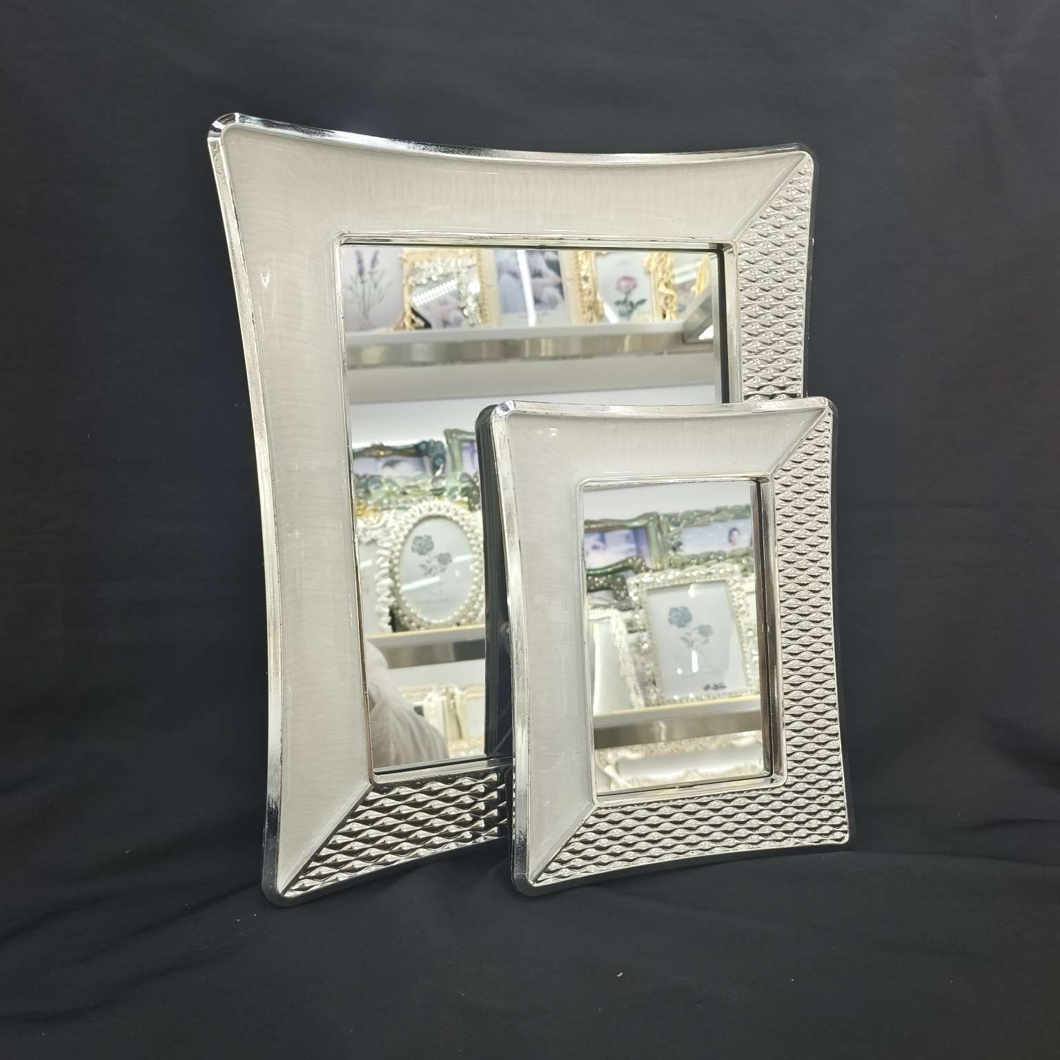 镜子  塑料镜子  灯光画小摆件工艺品礼品塑料工艺品找手工活