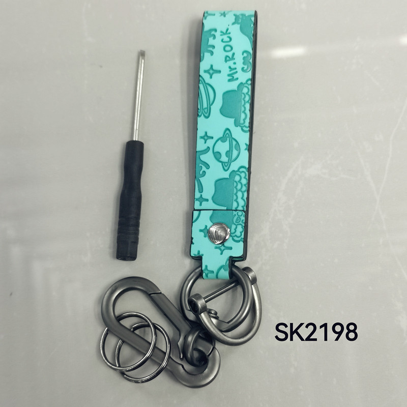 汽车钥匙扣多圈锌合金压铸钥匙圈钥匙链外贸亚洲欧洲东南亚非洲南美中亚中东时尚美观女生男生钥匙扣2198详情5