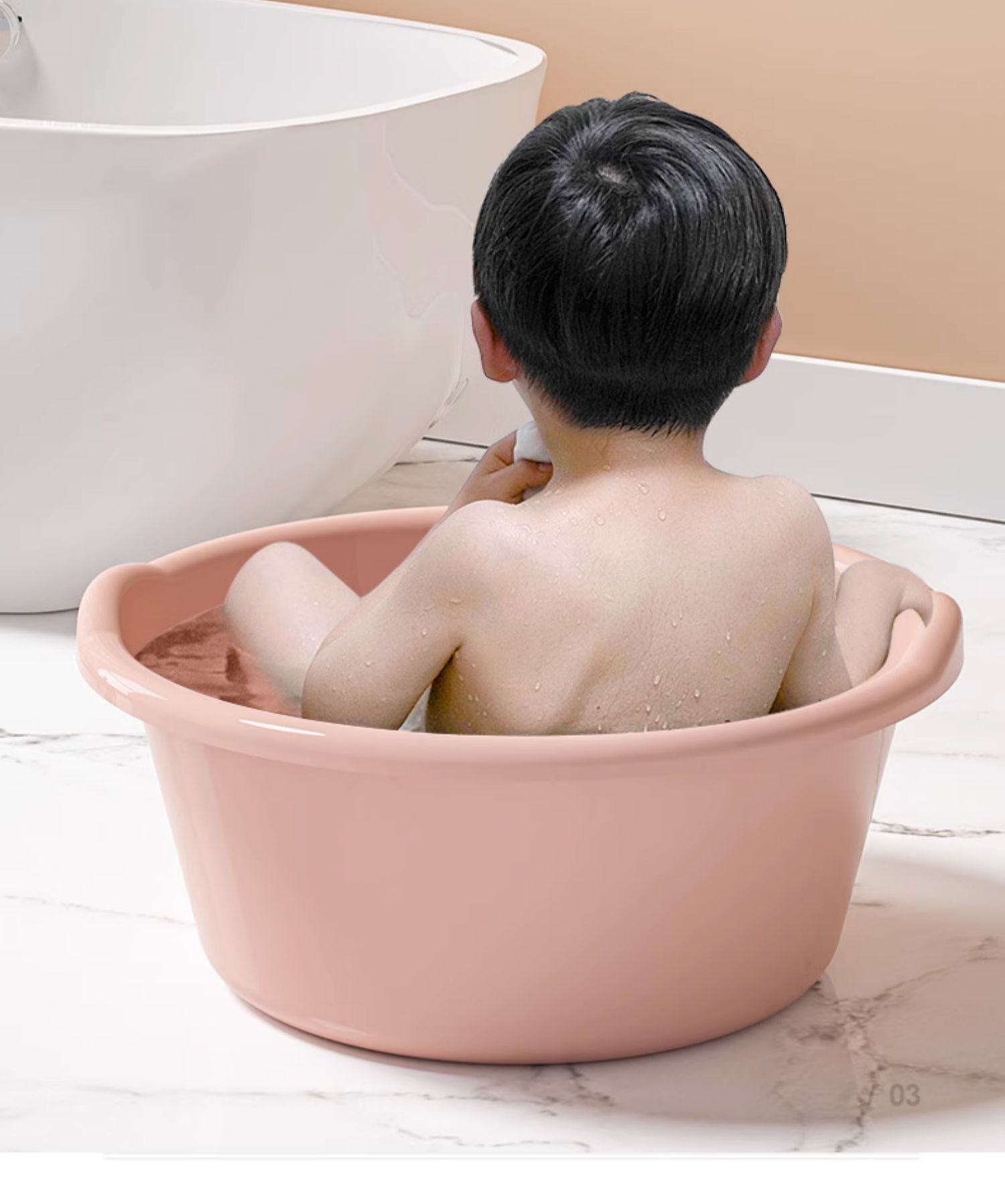 实色洗脸盆盆子家用脸盆塑料盆洗衣盆大盆大号特大洗衣服加厚耐用详情6