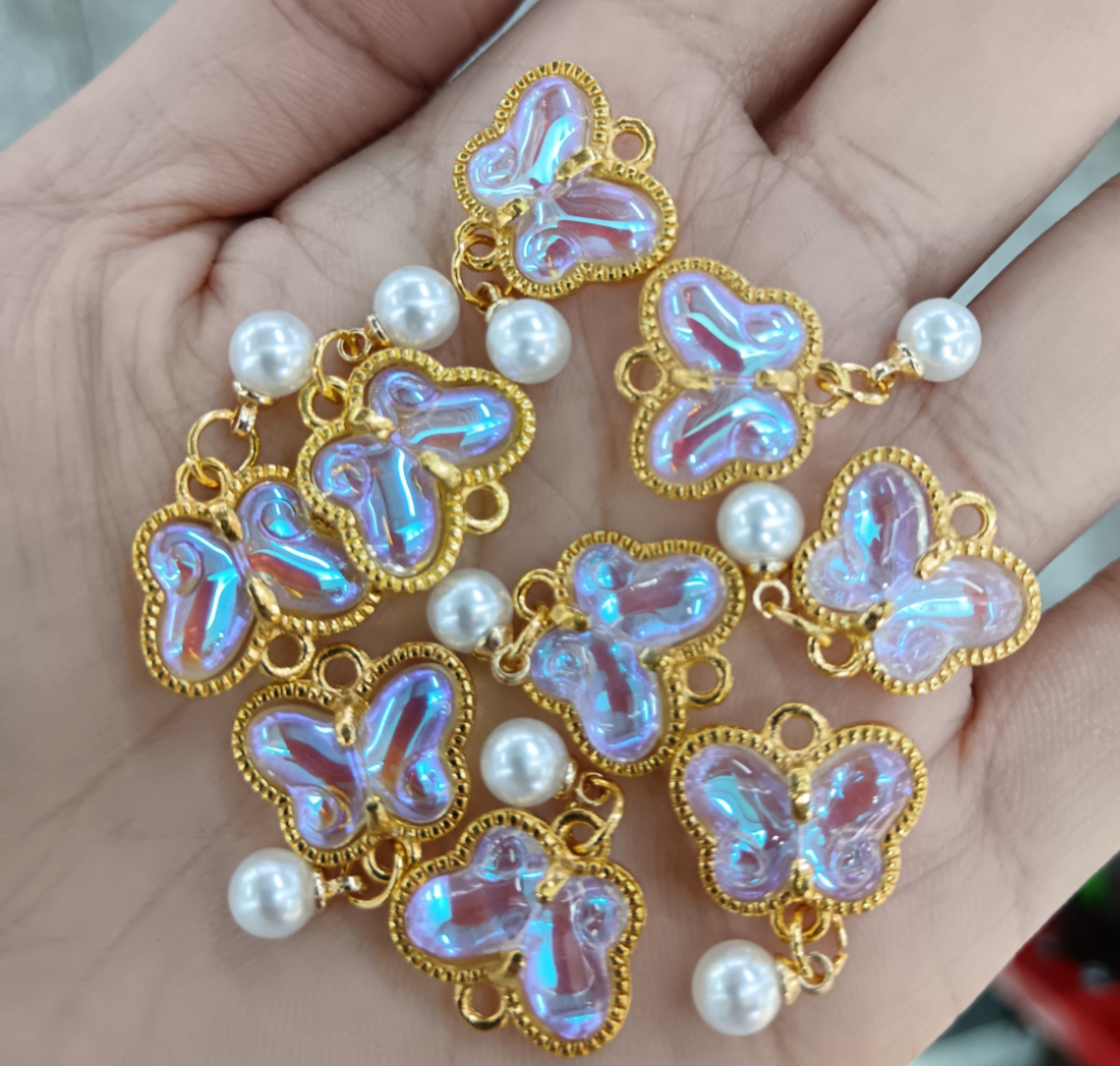 配件/琉璃珠/亚克力裸钻/透明玻璃珠一区/饰品吊坠产品图