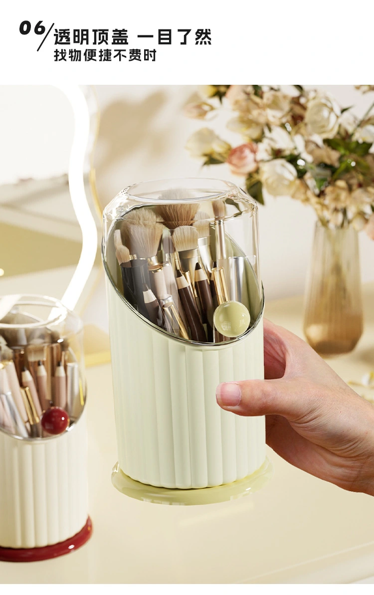 J192-JX2414 Makeup Storage box, pen holder, desktop cosmetics rack, household lipstick and brush storage box detail image 6