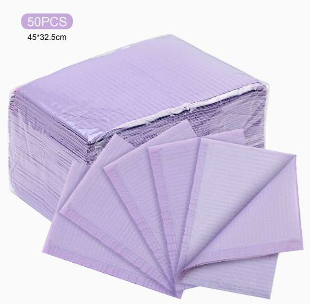 Cross-border best-selling nail art tools: disposable nail art table MATS, waterproof cleaning pads, hand pillows, towel pads, absorbent tablecloths, 125 pieces Specification image